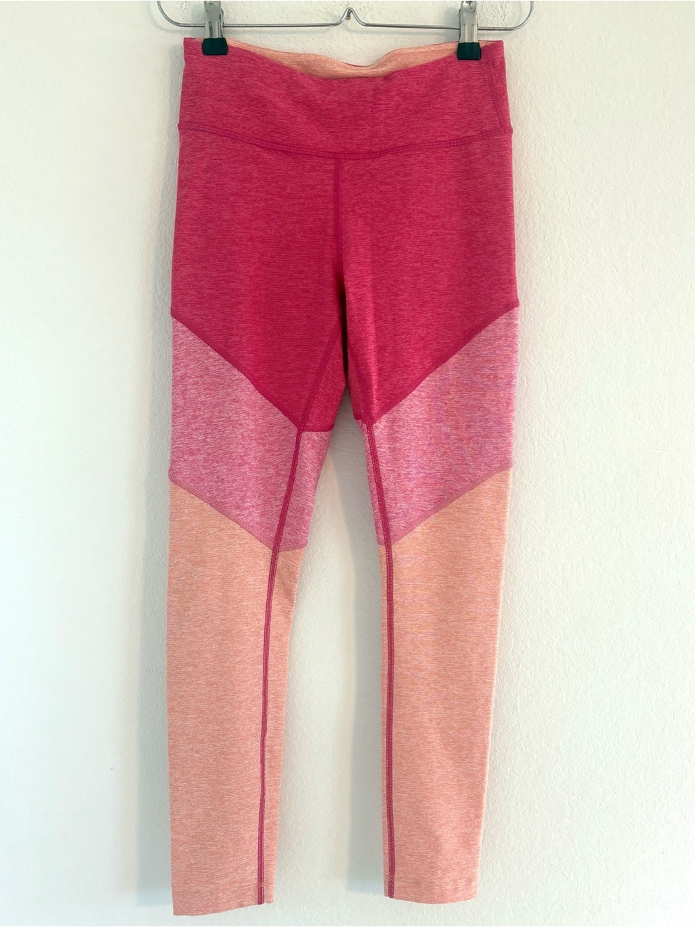 Outdoor Voices Colorblock 7/8 Leggings Flamingo Pink Rose Womens Small